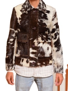 Custom Premium Genuine Leather Jacket for Men with Real Cowhide Fur Trim, Stylish, Warm, and Perfect for Winter Fashion - Product Image 5