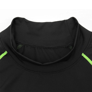 Gym Wear Compression <b>Shirts</b> for Men Adults <b>Black</b> Full Sleeve Breathable Polyester Spandex Made Custom Logo Rash Guards - Product Image 5