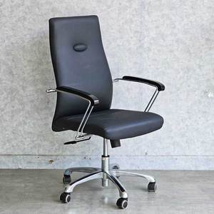 MFB011 Swivel Lift Office <b>Chair</b> Adjustable Height Faux Leather Upholstery Modern Design Aluminium PU Adjustable Headrest - Product Image 2
