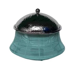 Modern Design Shaped Stainless Steel Casseroles Hotpot Embossed Lid <b>Insulated</b> 33cm Diameter Stainless Steel Lining Hand Wash - Product Image 6