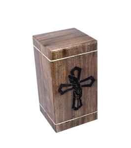Urnas de cremación de palisandro para cenizas humanas Adulto Grande-Urna de entierro de madera para columbario-Caja de urna funeraria (250 pulgadas cúbicas) - Product Image 3
