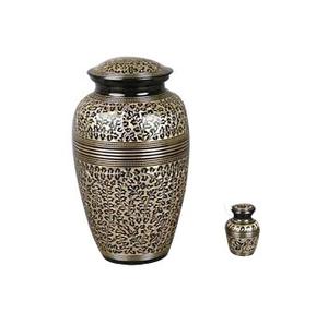 Classic Stylish Wholesale Metal <b>Funeral</b> <b>Supplies</b> Urns Metal Cremation Urns Premium Quality Handmade Designer Adult Urn - Product Image 1