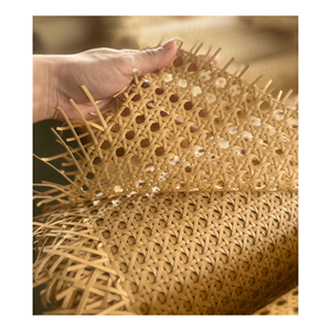 Rollo de ratán de plástico de malla abierta fina de fibra sintética duradera Material de tejido de ratán sintético de alta calidad y precio especial - Product Image 5