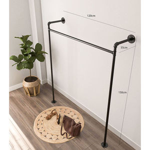 Water-Pipe Carbon Steel Clothes Organizer Stand with 120x35x150cm Dimensions for <b>Wardrobe</b> & Clothing Store GQA68039 - Product Image 5