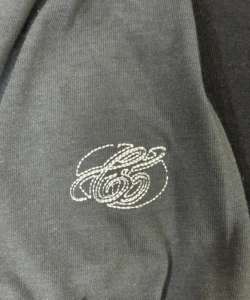 เสื้อยืดแขนยาว2ชั้นลายกราฟิกสำหรับผู้ชายผ้าฝ้าย100% พิมพ์โลโก้ด้านหน้า - Product Image 2