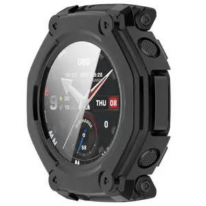 Estuche Protector de Reloj <span class=keywords><strong>2</strong></span> en 1 de PC Rígido con Película de Vidrio Templado para <span class=keywords><strong>Amazfit</strong></span> <span class=keywords><strong>T</strong></span>-rex3 <span class=keywords><strong>Pro</strong></span>, Protector de Pantalla Completo para Reloj <span class=keywords><strong>T</strong></span>-<span class=keywords><strong>rex</strong></span> 3PRO - Product Image 4