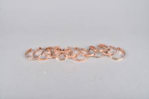 Bracelet de bijoux en cuivre pur 100% martelé pour femmes et hommes avec 6 aimants puissants Bracelet manchette à la main - Product Image 6