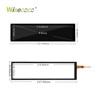 Moniteur tactile ultra-large de 8,8 pouces, écran long et étiré, écran LCD IPS 1920x480 pour PC, moniteur secondaire