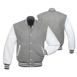 Nueva chaqueta universitaria de lana de alta calidad para hombre, logotipo personalizado, lienzo, estilo callejero, ropa de invierno, soporte, servicio OEM al por mayor - Product Image 2