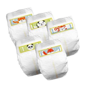 Couches jetables en coton pour bébés SAP Imprimé Pulp Pants Anti-Leak Caractéristiques Nappy Training Quantité en vrac gratuite - Product Image 1