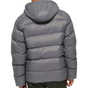 Manteau chaud d'hiver avec logo personnalisé OEM ODM taille plus vestes en duvet à capuche avec fermeture éclair bulle pour veste polaire unisexe pour hommes veste d'extérieur - Product Image 2