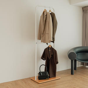 Soporte de ropa no plegable multifunción respetuoso con el medio ambiente de metal de un solo nivel para almacenamiento en el hogar OEM Ebay al por mayor Taiwán - Product Image 1