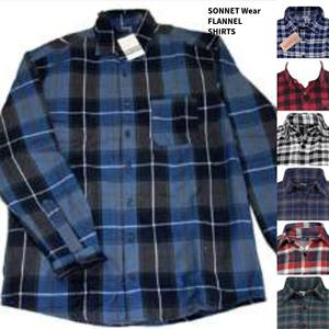 Unisex <b>Oversized</b> <b>Flannel</b> Casual <b>Shirt</b> Soft Warm Winter Fashion Black Accents Breathable Plaid Pattern for Autumn 200 to 300 GSM - Product Image 1