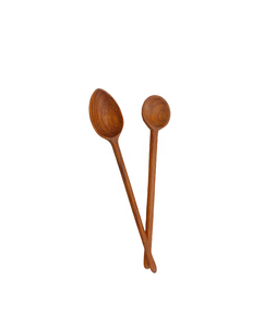 Cuchara de madera de acacia artesanal personalizada de Vietnam con mango largo de 25cm-30cm, perfecta para utensilios de cocina y regalos de fiesta en casa - Product Image 5