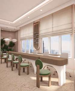 Espejo de Salón Moderno de Madera Ajustable, Ecológico, Portátil y Versátil, Lavabo para Lavado de Cabello, Estaciones de Belleza/Barbería para Exteriores - Product Image 1