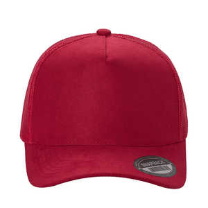 Casquette Trucker en Daim et Maille Sum, Cinq Panneaux, Visière Courbée, Réglable, Fermeture Snapback, Respirante, Unisexe, Décontractée, Extérieur, Printemps-Été - Product Image 1