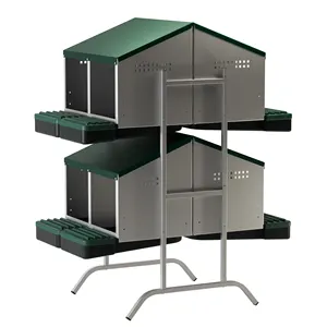 MG02Q-L Chicken Nest Box with 8 Compartments: Efficient Egg Organization for Gardening and Farms