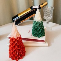 TOOWIN Extra Hohe Weihnachtsbaumkerzen, Weihnachtsdekoration, Tannenbäume, Heiligabendgeschenke, Duftende Weihnachtskerzen