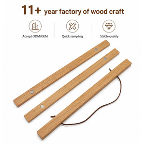 Supporto per Poster in Legno, Cornice Magnetica in Legno Massiccio, Kit per Appendere Stampe Artistiche, Decorazione Murale Minimalista per Ufficio, Camera da Letto, <span class=keywords><strong>Galleria</strong></span> - Product Image 3