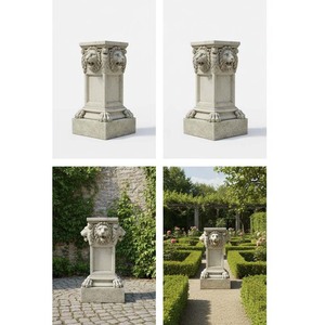 Base <span class=keywords><strong>de</strong></span> Jardinière <span class=keywords><strong>en</strong></span> Résine Peinte à la Main <span class=keywords><strong>de</strong></span> Style Europé<span class=keywords><strong>en</strong></span>, Tête <span class=keywords><strong>de</strong></span> <span class=keywords><strong>Lion</strong></span>, Colonne Cannelée, <span class=keywords><strong>Statue</strong></span> <span class=keywords><strong>de</strong></span> Jardin Ornée Aspect <span class=keywords><strong>Pierre</strong></span> pour la Décoration Intérieure - Product Image 3