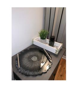 Handmade decorative resin <b>tray</b> perfect for serving snacks drinks desserts <b>jewelry</b> storage gifting and home decor - Product Image 2