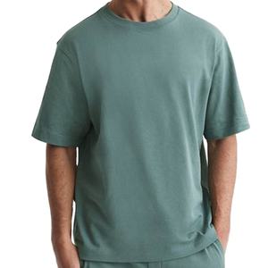 Camisetas de alta calidad de último diseño para hombre, cuello redondo, manga corta, camisetas de algodón pesado para hombre en blanco - Product Image 1