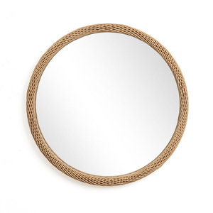 Cadre rond en bambou Accent miroir mural pour l'utilisation de la vanité - Product Image 5