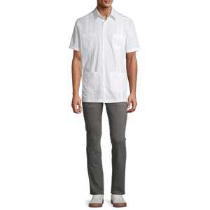 Camisas de Hombre Casuales de Tela de Algodón, Ajuste Cómodo para Uso Diario, Oficina y Estilo Elegante - Product Image 4