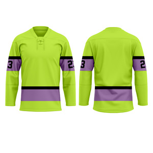 Jersey de Hockey sobre Hielo Personalizado OEM de Alta Calidad, 100% Poliéster, Impermeable, Reversible, con Color y Logotipo Personalizados para Hombre - Product Image 5
