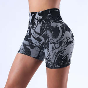2025 New Arrival Yoga Workout Gym Fitness High Waist <b>Shorts</b> Yoga <b>Leggings</b> High Elastic Hip Lifting Sportswear for <b>Women</b> - Product Image 2