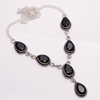 Collier en argent 925 avec pendentif en pierre précieuse, bijoux en Quartz rose naturel, en Stock
