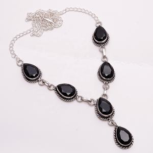 Collier en argent 925 avec pendentif en pierre précieuse, bijoux en Quartz rose naturel, en Stock - Product Image 5