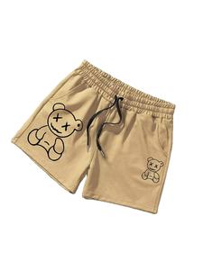 2025กางเกงขาสั้นผ้าฝ้ายแฟชั่นฤดูร้อนสำหรับผู้ชายกางเกงใส่ออกกำลังกายกางเกงขาสั้นใส่เล่นยิมพร้อมกระเป๋าปักโลโก้ผ้าตาข่ายแบบออกแบบได้ตามต้องการ - Product Image 3