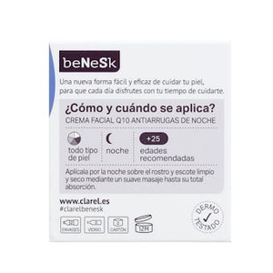 Crème de Nuit Anti-Rides Q10 Benesk 50Ml - Product Image 3