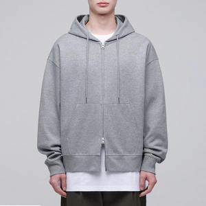 Mejor precio Material transpirable Color sólido Hombres sudaderas con capucha Personalizar Logo Hombres Cremallera Sudadera con capucha de manga larga Hecho en Pakistán - Product Image 1