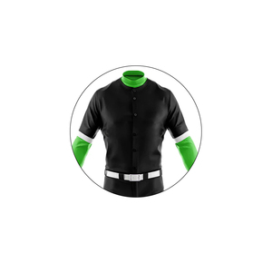 Uniforme de baseball noir et vert pour hommes, maillot à manches courtes avec ceinture blanche et chaussettes, vêtements en polyester anti-humidité pour adultes - Product Image 2
