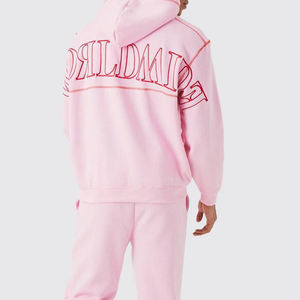 Conjuntos Deportivos Unisex Extra Grandes de Dos Piezas Personalizados, Poliéster/Algodón, Color Sólido, Ecológicos, Transpirables, con Forro Polar para Invierno - Product Image 4