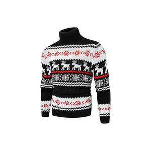 Pull de Noël ample, motif de Noël d'hiver, pull en tricot - Product Image 1