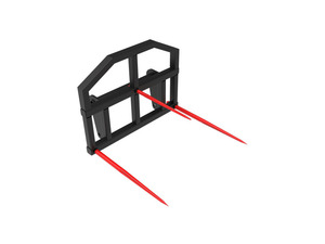 Fabrieksdirect balenhefwerktuigen, duurzame balenprikkers, trekhaak voor tractoren, geschikt voor alle maten balen - Product Image 2