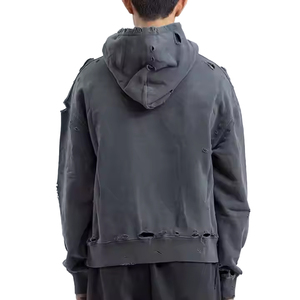 La mejor calidad 100% algodón 420 gramos lavado de gran tamaño Premium Sudadera con capucha sólido de larga duración logotipo personalizado Puff estampado invierno con capucha estampado - Product Image 4