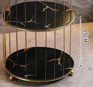 Plateau décoratif multifonction en cristal noir, support décoratif pour la décoration de la maison, grand plateau et support d'exposition en cristal noir - Product Image 3