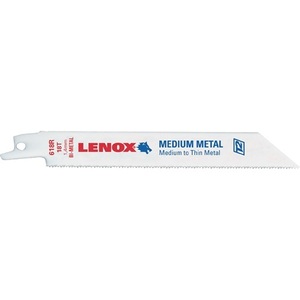 LENOX 618R Reciprocating <b>Saw</b> Blade 152mm Length 19mm Width 18 TPI 5-Pack - Product Image 1