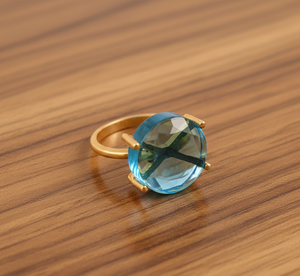 Bague pour femme en argent sterling 925 plaqué or, style bohème classique, pour les fêtes, sans nickel - Product Image 6