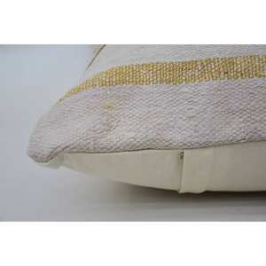 Luxury 16x24 Inch Beige Wool Kantha Patchwork Pillow Rustic Floral Vintage <b>Fluffy</b> Throw for <b>Bedding</b> Floor Woven 18x18 Square - Product Image 4