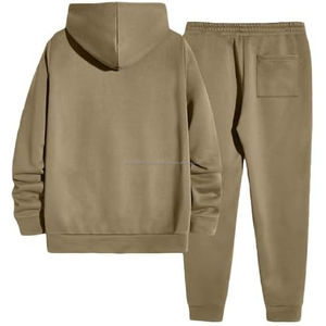 ชุดลำลองสองชิ้นแฟชั่นใหม่สำหรับผู้ชาย ขายส่ง ชุดออกกำลังกายกันน้ำ ชุดวอร์มสำหรับผู้ชาย ผ้าฝ้าย 100% - Product Image 2