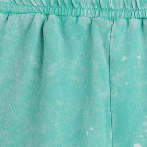 Short vintage taille haute pour hommes personnalisé délavé à l'acide Short streetwear en coton épais et respirant en éponge française - Product Image 6