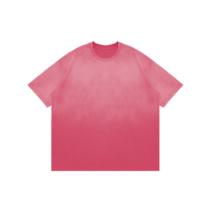 Camisa de manga corta desgastada lavada con ácido informal de verano de LICRA de algodón 100% para mujer, cuello ajustado, transpirable, estampado Digital - Product Image 6