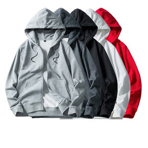 Sweat à capuche zippé en polaire pour hommes à la mode soutien de marque privée Streetwear mode sweats à capuche zippés respirants - Product Image 1