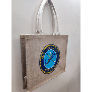 Offre spéciale, sac fourre-tout pour femmes, logo personnalisé, jute tressé avec longue poignée, prix d'usine, cadeaux shopping - Product Image 2