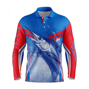 เสื้อโปโลตกปลา แขนยาว ยูนิเซ็กซ์ ติดกระดุม กันน้ำ ระบายอากาศ แห้งเร็ว UPF 50+ สีและโลโก้สั่งทำได้ บริการ OEM - Product Image 4